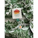 Farm Rio Delicate Tapestry Green Floral Linen Midi Dress $265 New W/ Tags Medium Photo 4