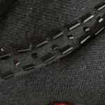 Mercer Street Studio Size Large Christmas Holiday Santa Bead Cardigan Tree Black Photo 2