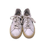 VEJA Esplar Leather White Plantine Sneakers Black Logo Size US 6 Photo 2