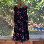EXPRESS  Women's Black And Purple Floral Sleeveless Romper Size 2 Photo 1