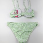 Xhilaration Lime Green Floral Bikini Set Photo 2