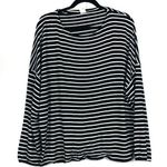 Flawless Black White Stripe Oversize Pullover Sweater Size XS Photo 0