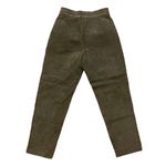 Vintage Evan Davies Genuine Olive Green Suede Cigarette Pants Size 6 Photo 1