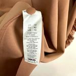 ASOS  DESIGN Frill Sleeve Body-Conscious Midi Dress in Light Tan Pink Size US 10 Photo 6