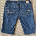 American Eagle Women’s Artist Crop Stretch Jean Bermuda Shorts. Photo 4