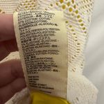 Anthropologie Cosette Top Size Large Yellow White Lace Crochet Sleeveless Boho Photo 6