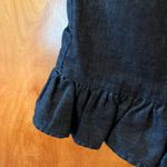 Anthropologie Leifsdottir Cotton Stretch Button Accent Ruffle Denim Skirt Size 2 Photo 6