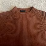 American Apparel  Aslan Sweater Size Small Long‎ Sleeve Crop Brown Light Sweater Photo 3