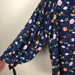 Finn & Grace  Floral Oversized Blouse Navy Blue S Photo 2