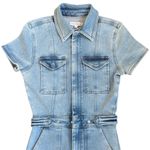 Good American NWOT Fit For Success Denim Jumpsuit Size XS Retail $199.00 Photo 5