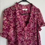 Beacon Apparel Floral Patterned Top in Pinks Size Medium Pink Photo 4