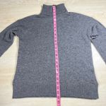 Halogen Cashmere Turtleneck Sweater Gray Size S Ribbed Long Sleeve Cozy Winter Photo 5