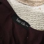 fab'rik  Deep Brown Long Sleeve Bodysuit Photo 3