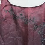 Loft Vintage Y2K  100% Silk Beaded Black and Red Mini Dress Size 2 Photo 2