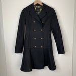 Ted Baker Vivaine Double Breased Coat Black Wool Womens Size XS 0 Photo 1