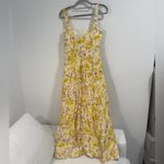 Bardot  Lilah Corset Midi Dress in Yellow Floral Photo 7