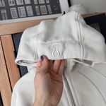 Lululemon  Scuba Full-Zip Cropped Hoodie sweatshirt Bone greige jacket Photo 3