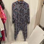 American Eagle  NWT high low kimono wrap country blue floral size medium Photo 4