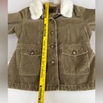 Vintage Sonoma Faux Fur Corduroy Penny Lane 70s Style Coat Size Large Green Photo 8