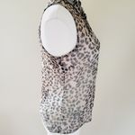 Dizzy Lizzy sheer leopard button down size small Photo 1