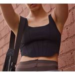 Free People  Movement String Core Corset Crop M/L Flame Orange NWT Photo 5