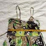 Charlotte Russe Y2K Green brown floral dress with spaghetti straps Size small Photo 3