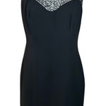 Jones New York Black beaded Sleeveless Sweetheart Sheath Dress NEW cocktail Photo 0