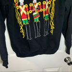 Hanes VTG 1990’s Merry Christmas Black Toy Soldier Graphic Sweatshirt XL Photo 6