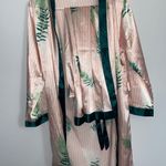 pink robe and pants sleep set pajamas Photo 0