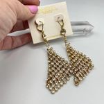 Amrita Singh  Crystal Gold Drop Earrings Photo 5