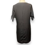 AB Studio Tie Split Sleeve Sheath Dress Black 12 Photo 4