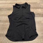 Lululemon  Black Quick-Drying Sleeveless Polo Tank Top Shirt Photo 4