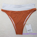 Rhythm NEW Chai Hi-Hip Banded pant Bikini Bottoms color block, size S Photo 0