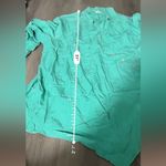 Soft Surroundings Washed Tencel Asymmetric Button Roll Tab Sleeve Tunic Top Sz L Photo 8