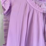 Current Air NEW  Ruffle sleeve blouse in light lavender XL Photo 2