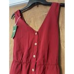 Halara NWT V Neck Belted Pocket Casual Button Front Jumpsuit Size XS Photo 5