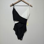 Summersalt NWT Summer Salt Women's Size 4T The Sea Breeze Cutout One-Piece Red Black White Photo 3