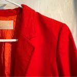 Pendleton  Womens Vintage Size 8 Blazer Jacket One Button‎ Tomato Red Virgin Wool Photo 5