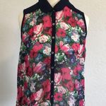 Wet Seal floral bare back blouse size Large Photo 10
