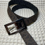 Michael Kors  | Silver Buckle Brown Size 38 Waist XL‎ Belt Photo 0