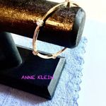 Anne Klein Stunning Gold Bracelet w/6 Clear Round Stones. Fits Small Hand/Wrist Photo 1