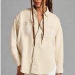 Anthropologie MOTHER The Piece of Work Shirt Size L Photo 3