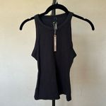SKIMS  Cotton Jersey High Neck Tank‎ Soot Size Small Photo 2