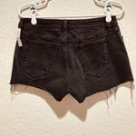NEW Juniors Size 7 Arizona Jeans Shortie Black Shorts Frayed Denim 2.5" Inseam Photo 4