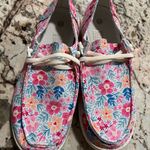 Floral Flower Women’s Size 6.5 Boat Shoes Photo 2