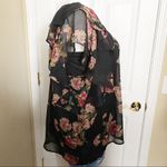 WD•NY WD NY 3X Sheer Romantic Floral Flutter Sleeve Top Photo 1