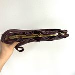 Etienne Aigner Vintage Oxblood Leather Kiss-Lock Purse Burgundy Rare Photo 3