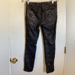 INC International Concepts Petite Black Foil Gold Snakeskin Skinny Jeans #Gr Photo 8