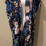 Floral Patterned Kimono Wrap Blue Size undefined Photo 0