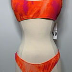 ZARA  NWT bikini orange tie dye size L Photo 0